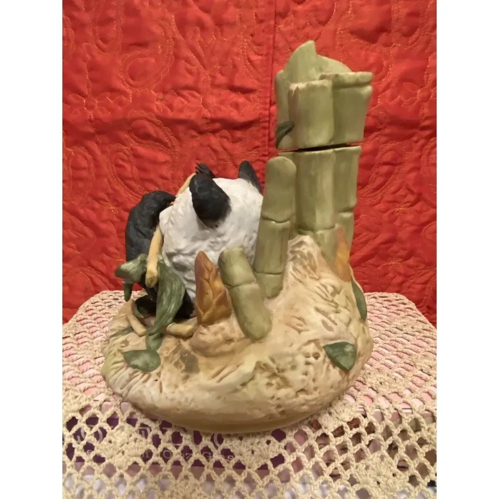 FAMOUS FIRSTS BABY PANDA PORCELAIN LIQUOR DECANTER - 8